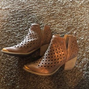 A Rider Girl Metallic Booties